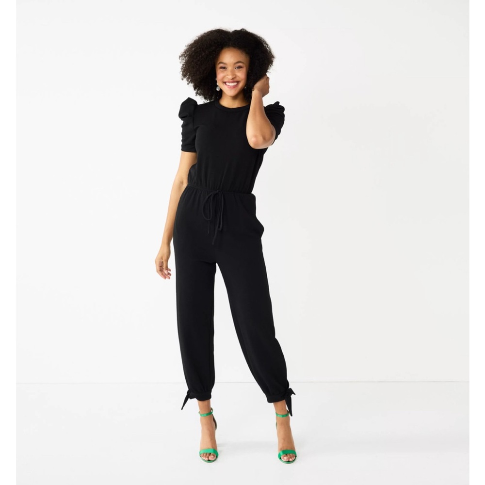 Speechless cinched ankle-tie jumpsuit